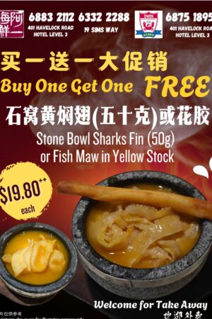 Stone Bowl Sharks Fin (50g) or Yellow Fish Maw in Yellow Stock